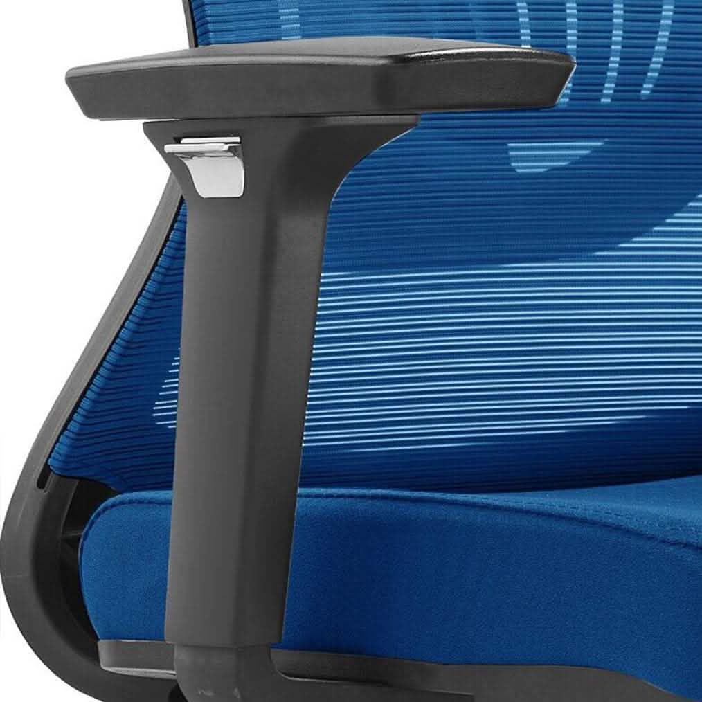 Adorit Series Ergonomic Office Chair with Mesh Back and Upholstered Seat Blue Office Chair Your Vendor Name