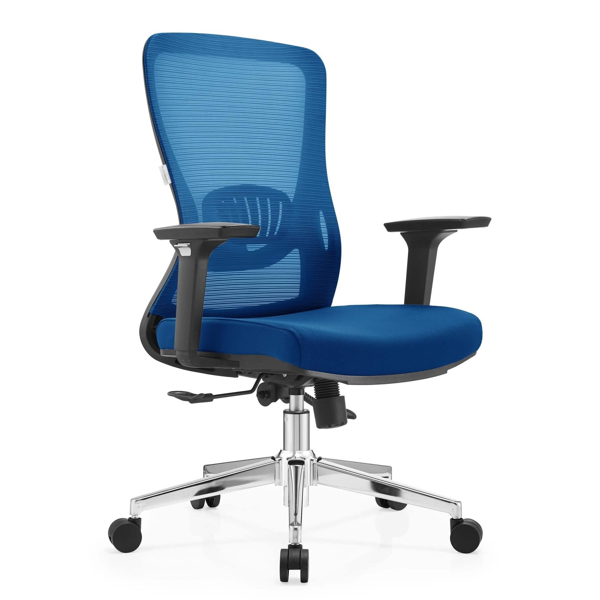 Adorit Series Ergonomic Office Chair with Mesh Back and Upholstered Seat Blue Office Chair Your Vendor Name