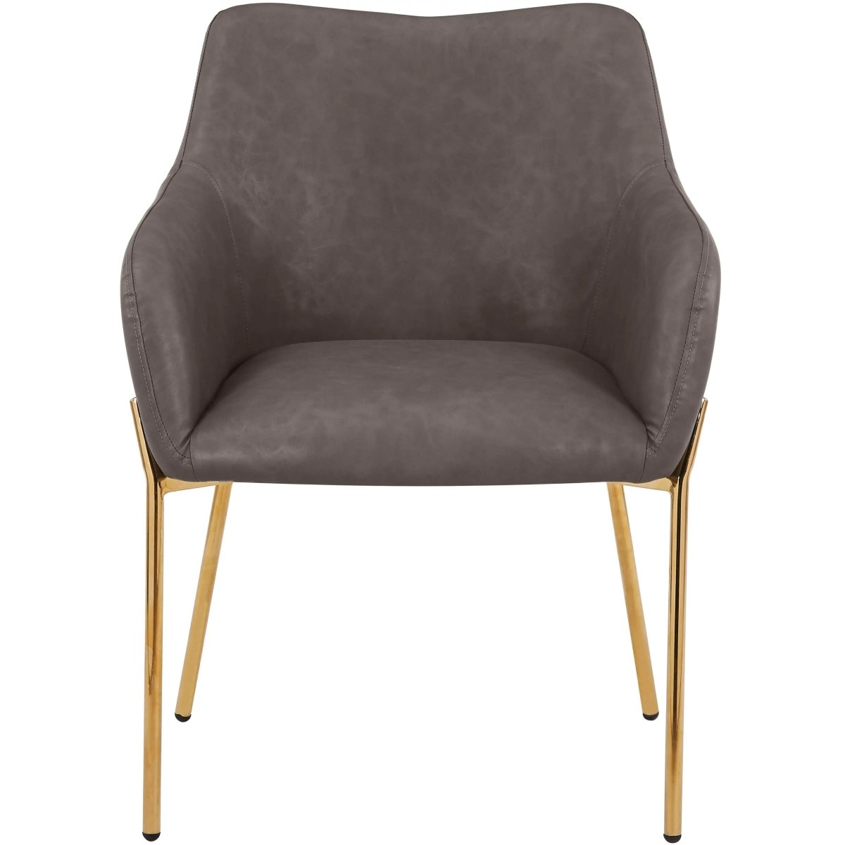 Zaire Upholsters Dining Chair in Velvet/Leather/Boucle with Gold Chrome Iron Set of 4