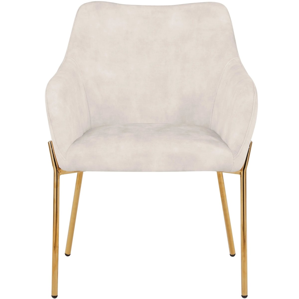 Zaire Upholsters Dining Chair in Velvet/Leather/Boucle with Gold Chrome Iron Set of 4