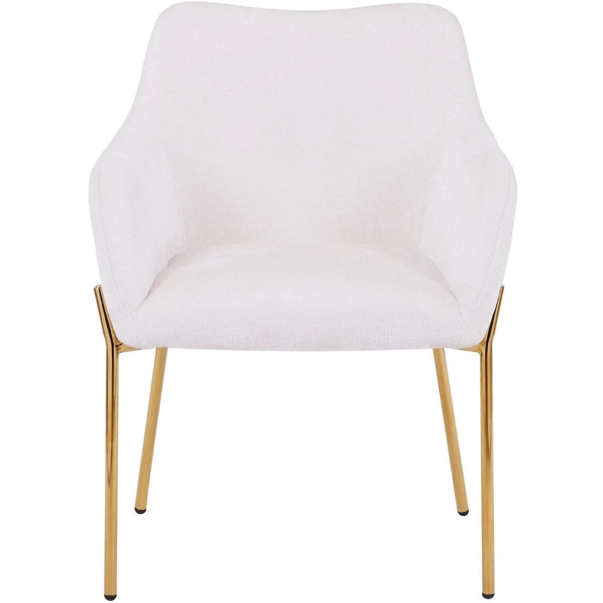 Zaire Upholsters Dining Chair in Velvet/Leather/Boucle with Gold Chrome Iron Set of 4