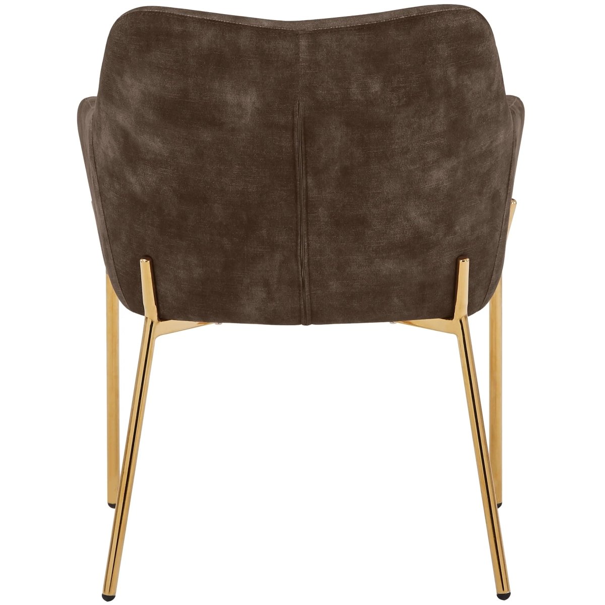 Zaire Upholsters Dining Chair in Velvet/Leather/Boucle with Gold Chrome Iron Set of 4