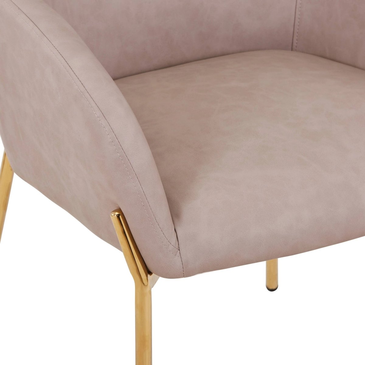 Zaire Upholsters Dining Chair in Velvet/Leather/Boucle with Gold Chrome Iron Set of 4