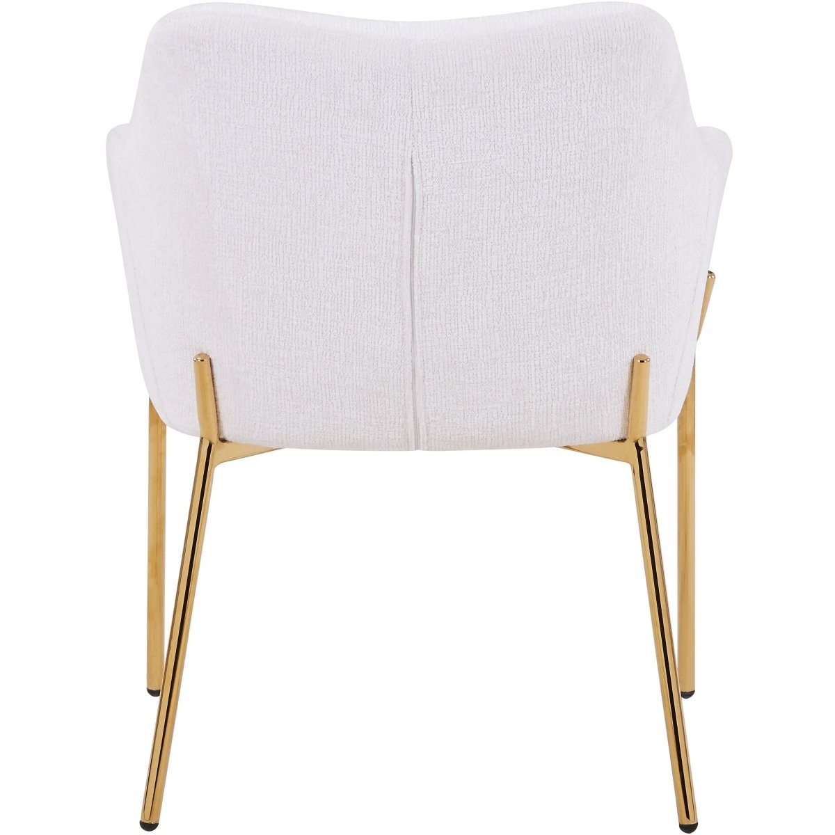 Zaire Upholsters Dining Chair in Velvet/Leather/Boucle with Gold Chrome Iron Set of 4