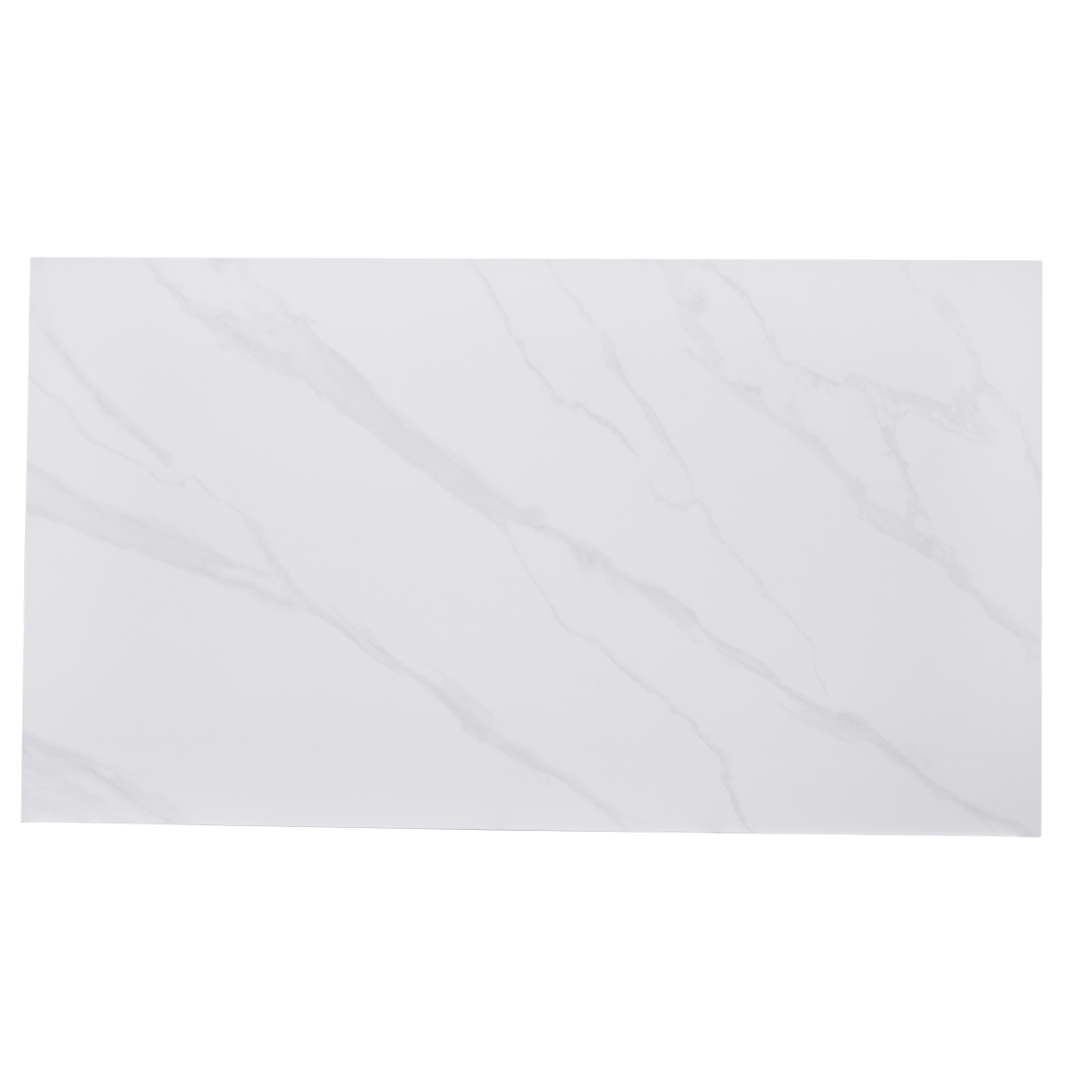 Zayle Rectangular Dining Table with a Stintered Stone Tabletop and a Stainless Steel Base