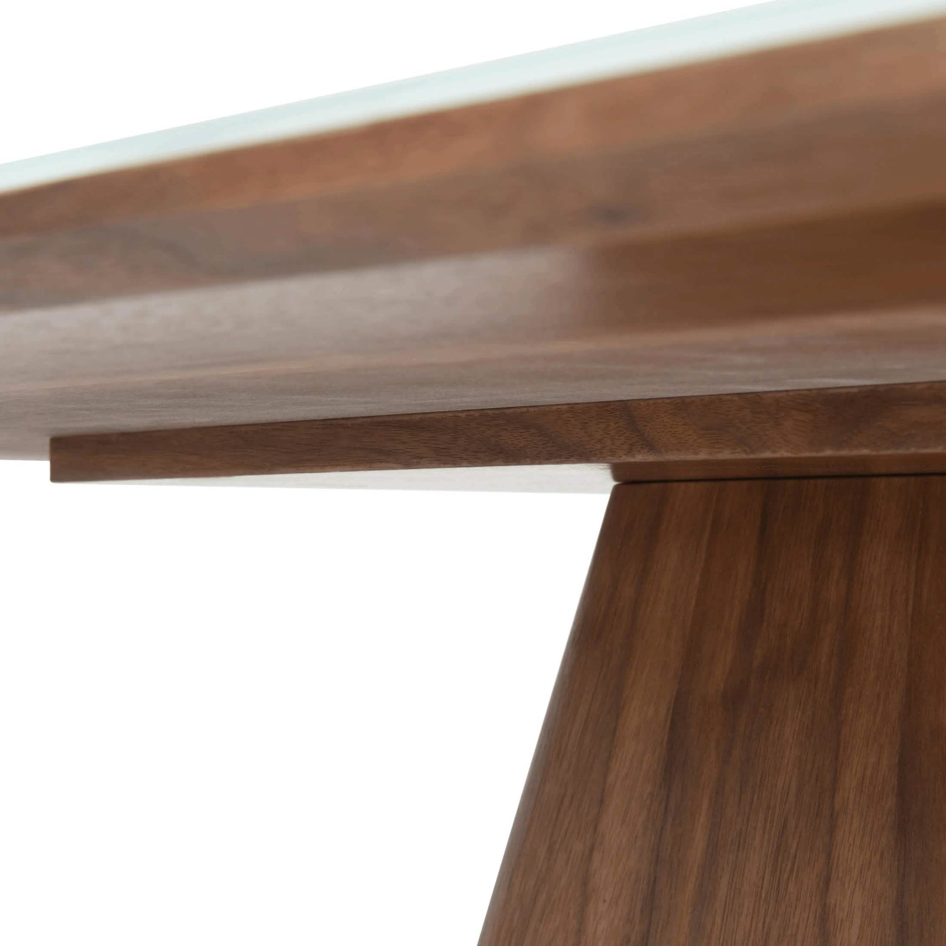 Zephyr 47" Square Dining Table with Sintered Stone/Ash Wood Tabletop and Iron Base