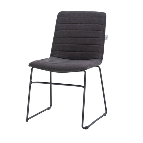 Zylar Leather/Polyester Office Guest Chair with Powder-Coated Stainless Steel Base