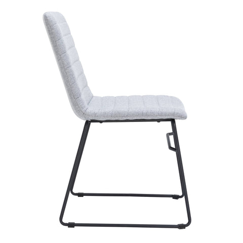 Zylar Leather/Polyester Office Guest Chair with Powder-Coated Stainless Steel Base