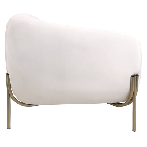Zuno Modern Three-Seater Velvet Sofa with Gold Iron Legs